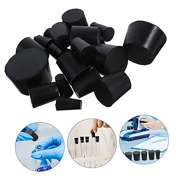 Amazon｜Anneome 21個橡胶塞 実験用テストチューブ用 固体プラグ